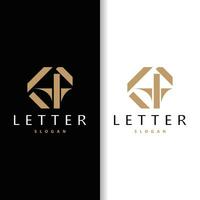 minimalista ga carta logotipo, ag logotipo moderno e luxo ícone vetor modelo elemento