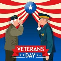 Feliz Dia dos Veteranos vetor