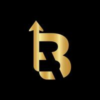 b carta logotipo Projeto em luxo vetor Projeto pró vetor