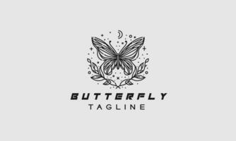 borboleta vetor logotipo ícone minimalista Projeto