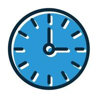 relógio vetor Grosso linha preenchidas Sombrio cores ícones para pessoal e comercial usar.