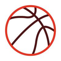 basquetebol vetor Grosso linha dois cor ícones para pessoal e comercial usar.