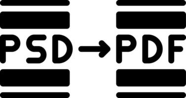 sólido ícone para converter vetor