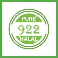 Projeto com halal folha Projeto 922 vetor