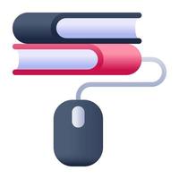 e-books de aprendizagem online vetor
