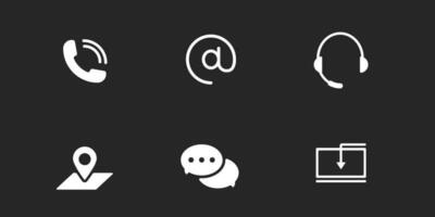 rede e Contatos ícones definir. global Telefone discussão com social redes e instante mensageiros para permanente vetor comunicação