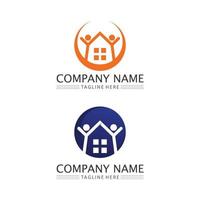 logotipo da comunidade pessoas trabalham em equipe e logotipo e design de vetor de negócios