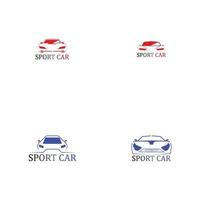 aplicativo de ícones do modelo do logotipo do vetor da silhueta do carro esporte