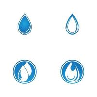 ilustração do modelo de logotipo de gota d'água - vetorial vetor