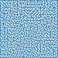 azul labirinto abstrato fundo, quadrado Labirinto padronizar vetor ilustração.