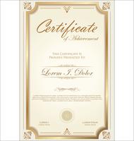 Certificado vetor