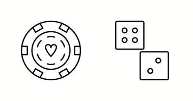 conjunto único de dois ícones vetoriais vetor