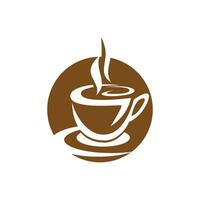 modelo de logotipo de xícara de café vetor