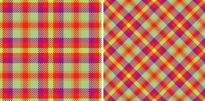 fundo tecido tartan do Verifica textura desatado com uma padronizar têxtil xadrez vetor. vetor