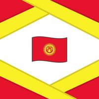 Quirguistão bandeira abstrato fundo Projeto modelo. Quirguistão independência dia bandeira social meios de comunicação publicar. Quirguistão modelo vetor
