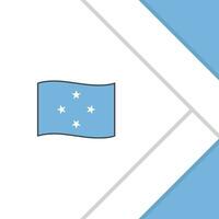 Micronésia bandeira abstrato fundo Projeto modelo. Micronésia independência dia bandeira social meios de comunicação publicar. Micronésia desenho animado vetor