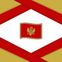 Montenegro bandeira abstrato fundo Projeto modelo. Montenegro independência dia bandeira social meios de comunicação publicar. Montenegro modelo vetor