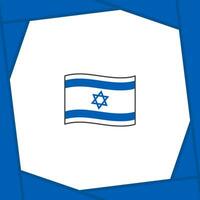 Israel bandeira abstrato fundo Projeto modelo. Israel independência dia bandeira social meios de comunicação publicar. Israel bandeira vetor