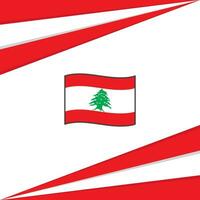 Líbano bandeira abstrato fundo Projeto modelo. Líbano independência dia bandeira social meios de comunicação publicar. Líbano Projeto vetor