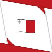 Malta bandeira abstrato fundo Projeto modelo. Malta independência dia bandeira social meios de comunicação publicar. Malta independência dia vetor