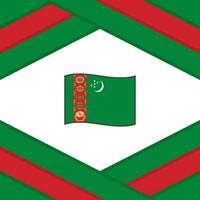 Turquemenistão bandeira abstrato fundo Projeto modelo. Turquemenistão independência dia bandeira social meios de comunicação publicar. Turquemenistão modelo vetor
