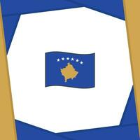 Kosovo bandeira abstrato fundo Projeto modelo. Kosovo independência dia bandeira social meios de comunicação publicar. Kosovo bandeira vetor