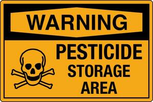 Osha segurança sinais marcação rótulo padrões Perigo Atenção Cuidado aviso prévio pesticida armazenamento área vetor