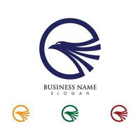 falcon logo template vector