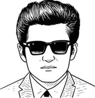 Roy orbison ilustração vetor