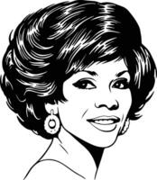 Shirley bassey ilustração vetor