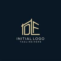 inicial df logotipo, limpar \ limpo e moderno arquitetônico e construção logotipo Projeto vetor