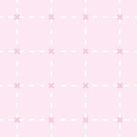 Rosa pontilhado célula Cruz sinal de mais padronizar desatado, fundo, papel de parede, invólucro, toalha de mesa, têxtil, vetor ilustração