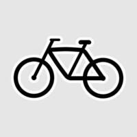 bicicleta ícone placa. vetor Projeto.