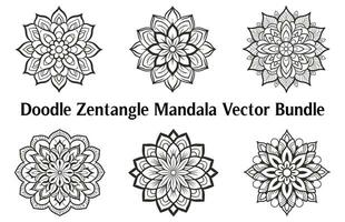 Preto e branco abstrato circular padronizar mandala, mandala linha desenhando projeto, ornamental mandala com floral padrões, ornamental luxo mandala padrão, conjunto do vetor boho mandala ilustração