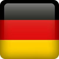 Alemanha bandeira botão. quadrado emblema do Alemanha. vetor alemão bandeira, símbolo. cores e proporção corretamente.