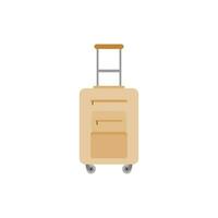bagagem para viagem mala de viagem para período de férias e viagem vetor ilustração em branco fundo