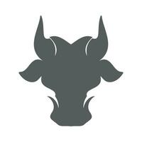 ícone de vetor de modelo de logotipo de vaca