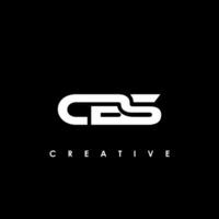 cbs carta inicial logotipo Projeto modelo vetor ilustração