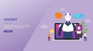 chatbot tecnologia inteligência artificial robô bate-papo conversa vetor