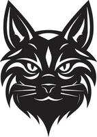 furtivo pantera negrito insígnia elegante gato perfil gráfico Projeto vetor