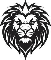 selvagem força uma Preto leão emblema logotipo majestoso majestade a rondando rei dentro leão ícone vetor
