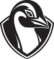 a arte do gelado pinguins Preto vetor logotipos frígida serenata intrincado ártico música uma trabalhos do melódico beleza dentro Preto