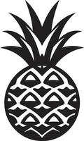 moderno abacaxi silhueta lustroso abacaxi logotipo conceito vetor