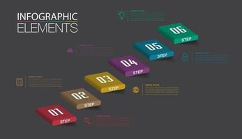 intensificar o conceito de sucesso empresarial. mexe vetor infográfico