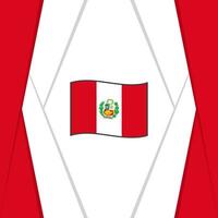 Peru bandeira abstrato fundo Projeto modelo. Peru independência dia bandeira social meios de comunicação publicar. fundo vetor