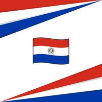 Paraguai bandeira abstrato fundo Projeto modelo. Paraguai independência dia bandeira social meios de comunicação publicar. Paraguai Projeto vetor