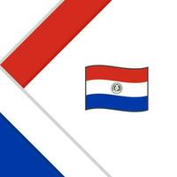 Paraguai bandeira abstrato fundo Projeto modelo. Paraguai independência dia bandeira social meios de comunicação publicar. Paraguai ilustração vetor