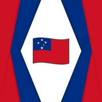samoa bandeira abstrato fundo Projeto modelo. samoa independência dia bandeira social meios de comunicação publicar. samoa fundo vetor