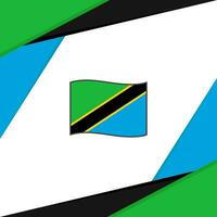 Tanzânia bandeira abstrato fundo Projeto modelo. Tanzânia independência dia bandeira social meios de comunicação publicar. Tanzânia vetor