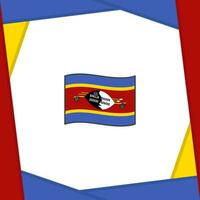 Suazilândia bandeira abstrato fundo Projeto modelo. Suazilândia independência dia bandeira social meios de comunicação publicar. Suazilândia bandeira vetor
